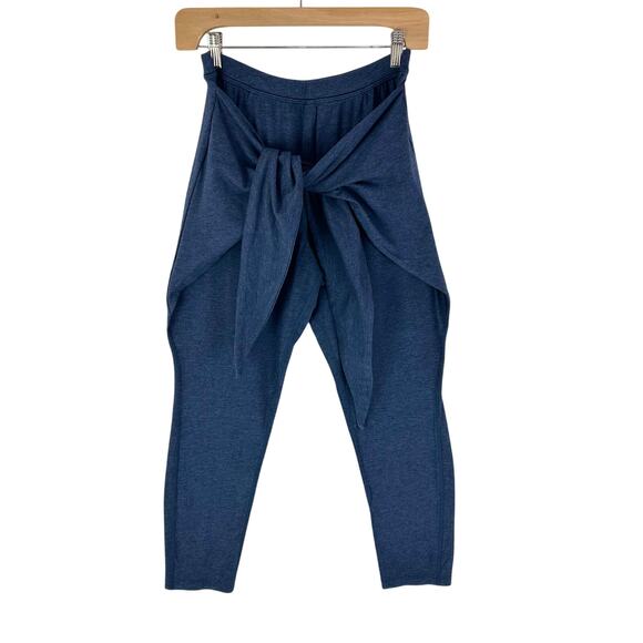 Lululemon Pants - Lululemon Tie One On Pant Heathered Cadet Blue Wrap Yoga Boho Slouchy Women’s 4